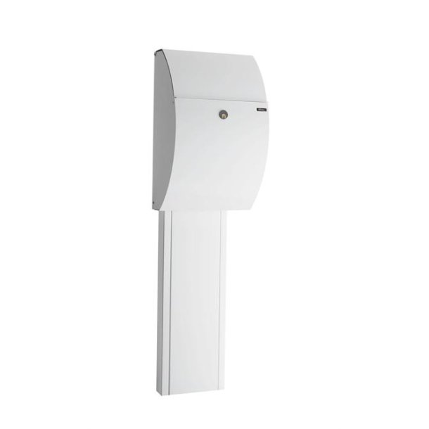 Postkasse SORT - Ekstra rum til aviser : ALLUX 7000